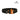 Black paracord bracelet with orange buckle