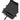 Black plate carrier front flap with padded fabric panel and protective edge trim.