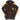 Brown track jacket close-up: full zip, stand collar, ASV crest patch, red/yellow stripes