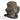 Olive drab jungle hat with attached mosquito net and chin strap
