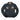Black bomber jacket with front zipper and embroidered eagle-and-dragon patches