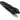 Black tactical pen close-up: knurled grip and recessed glassbreaker tip