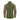 Olive combat shirt with long sleeves and half-zip mock neck, back view
