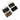 Triple MOLLE magazine pouch set with two pouches in black and two in camouflage