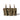 Triple MOLLE magazine pouch in camouflage with reinforced MOLLE webbing straps