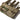Triple MOLLE magazine pouch close-up with camouflage fabric and webbing rows