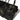 Camouflage triple MOLLE magazine pouch, close-up of MOLLE panel and stitching