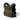 Khaki plate carrier vest with black side straps and front panel grid webbing.