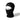 Black balaclava covering neck and cheeks with logo patch on the cap.