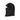 Black balaclava hood shape with face opening and stitched panel seams.