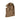 Tan tactical balaclava with hood and face opening, stitched seams and textured fabric
