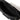 Black hanger pouch open with textured interior and zipper track