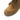 Coyote brown combat boot upper with lace-up eyelets and suede-like texture