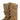 Coyote brown combat boot with side loop strap, lace-up closure, and padded collar