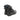 Black tactical waterproof boots, rear view with lace-up front and rugged tread sole