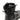 Black boot collar and side zipper close-up with padded lining