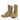 Coyote brown minimalist training boots with lace-up front and side panels