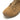 Coyote suede lace-up boot toe and side panel with thick rubber lug outsole.