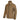 Tan fleece jacket with stand collar, full-zip front and zip pockets