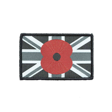 UK Union Jack Poppy Flag Patch Hook & Loop (7103028789432)