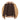 Khaki jacket with dark brown wool lining and ribbed cuffs and waistband