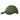 Olive green baseball cap with embroidered hook-and-loop patch on front