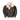 Dark brown hooded sheepskin bomber jacket with cream shearling lining and full-zip