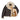 Brown leather sheepskin jacket with cream shearling lining, front zip, and chest pockets