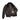 Goatskin G-1 jacket with dark fur collar, front zip, and interior label