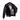 Black wool and lambskin jacket with zippered pocket, ribbed cuffs and hem
