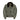 Sage green G-1 bomber jacket with dark faux-fur collar, front zip, chest pockets