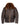 Brown sheepskin flight jacket with shearling collar, zip front, chest flap pockets