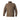 Brown grid fleece jacket with full zip front and stand collar, zip pockets