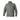Light gray-green grid fleece jacket with full zip, stand collar, and zip hand pockets.
