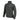 Black fleece jacket with high collar and full-length front zipper