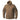 Heavy fleece jacket in tan, full-zip front, adjustable hood, zip sleeve pockets
