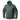 Heavy fleece jacket in dark green, full-zip front, adjustable hood, zip sleeve pockets