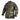 Woodland camouflage tactical uniform shirt with button front, chest pockets, and long sleeves