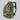 Green camo 25L backpack with MOLLE side panels, front zipper, and adjustable straps