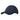 Navy baseball cap with stitched front panel and curved brim
