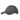 Dark gray baseball cap with front fabric patch and curved brim