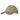 Light olive baseball cap with stitched front panel, logo patch, and curved brim