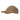 Winter baseball cap with curved brim and front patch panel, tan/brown