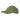 Winter baseball cap with curved brim and front patch panel, olive green