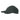 Winter baseball cap with curved brim and front patch panel, dark green