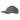Winter baseball cap with curved brim and front patch panel, charcoal gray