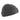 Fleece watch cap in dark gray with rounded crown and cuff brim