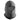 Breathable cotton balaclava in shadow gray with face opening and folded neck