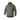Green hooded windshirt with full front zipper and elastic cuffs