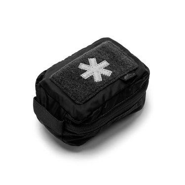Black mini medical kit pouch with dark top patch and white cross
